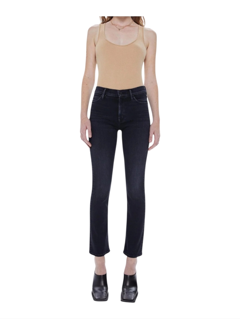 Mother The Mid Rise Dazzler Ankle In Deep End Size 28 NWT $248